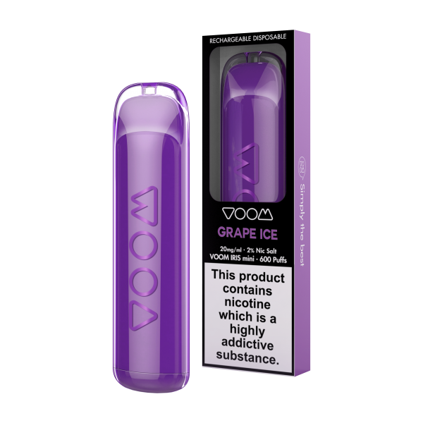 Купить Voom - Grape Ice (Виноград) 600 затяжек, 20 мг (2%)