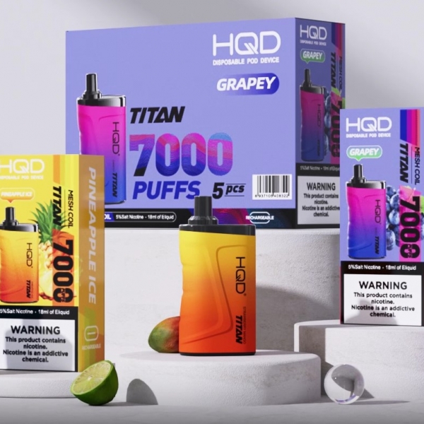 Купить HQD Titan 7000 - Мятная Жвачка