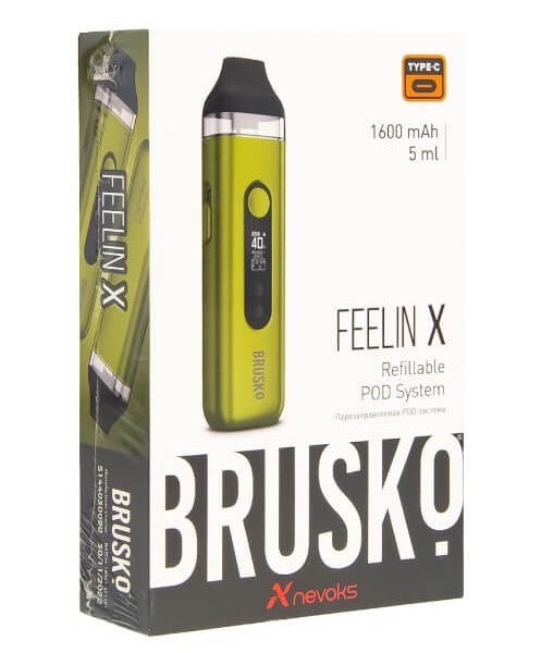 Купить Brusko Feelin X 1600 mAh 5мл (Зеленый)