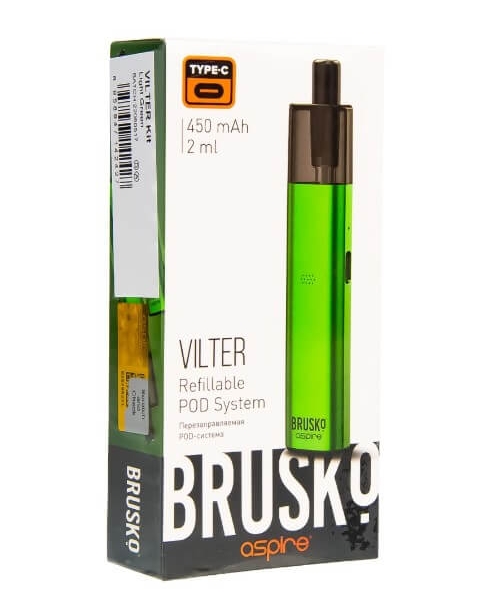 Купить Brusko Vilter 450 mAh 2мл (Светло-зеленый)