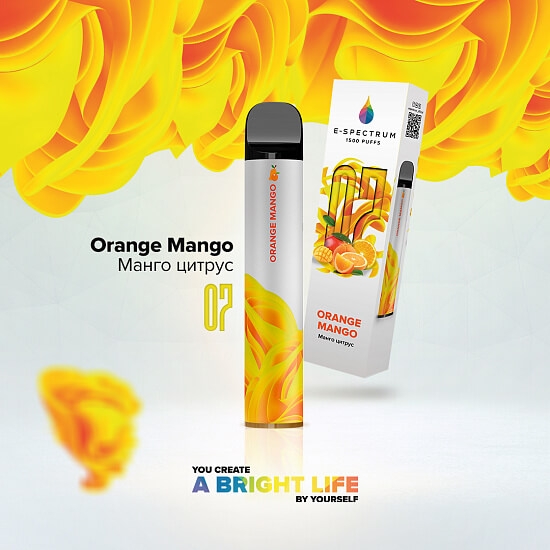 Купить E-Spectrum 1500 - Orange Mango (Манго, цитрус)