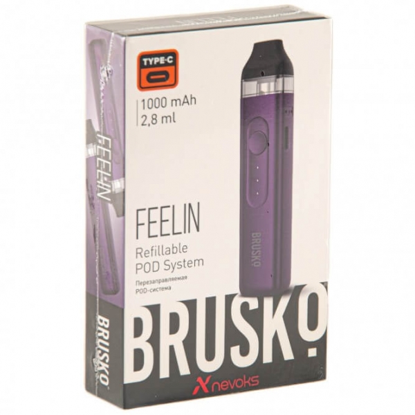 Купить Brusko Feelin 1000 mAh 2,8 мл (Фиолетовый)