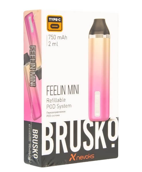 Купить Brusko Feelin Mini 750 mAh 2 мл (Бежево-розовый градиент)